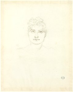 David - Sketch of a Woman’s Head, 1961.393.41