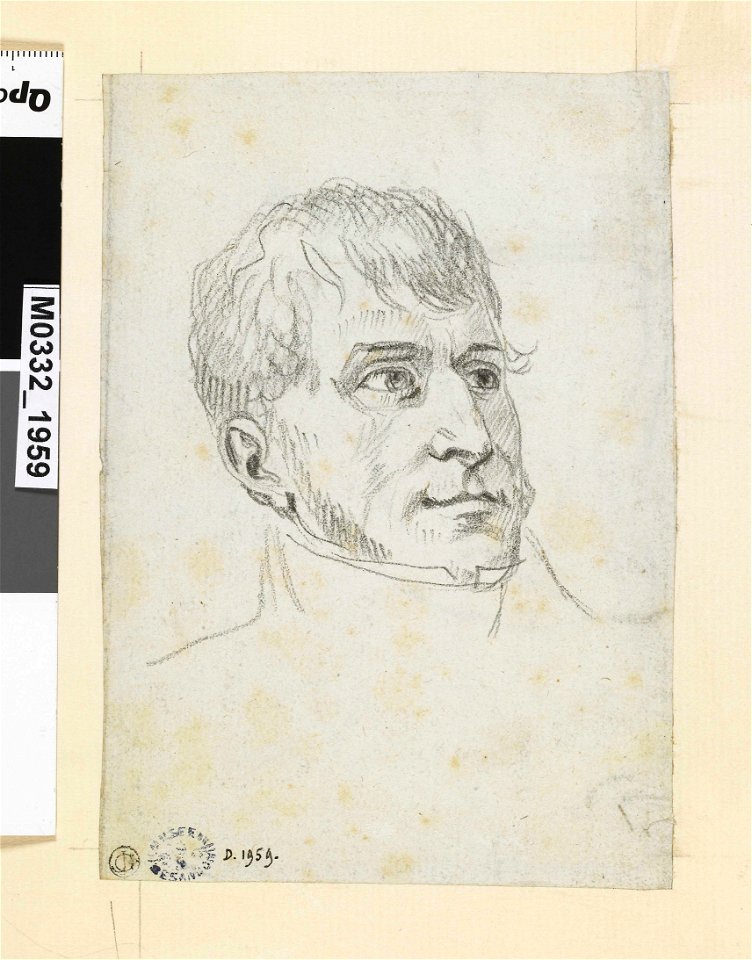 David - Le général Junot, vu en buste, de trois-quarts à droite (recto), D.1959