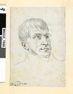 David - Le général Junot, vu en buste, de trois-quarts à droite (recto), D.1959
