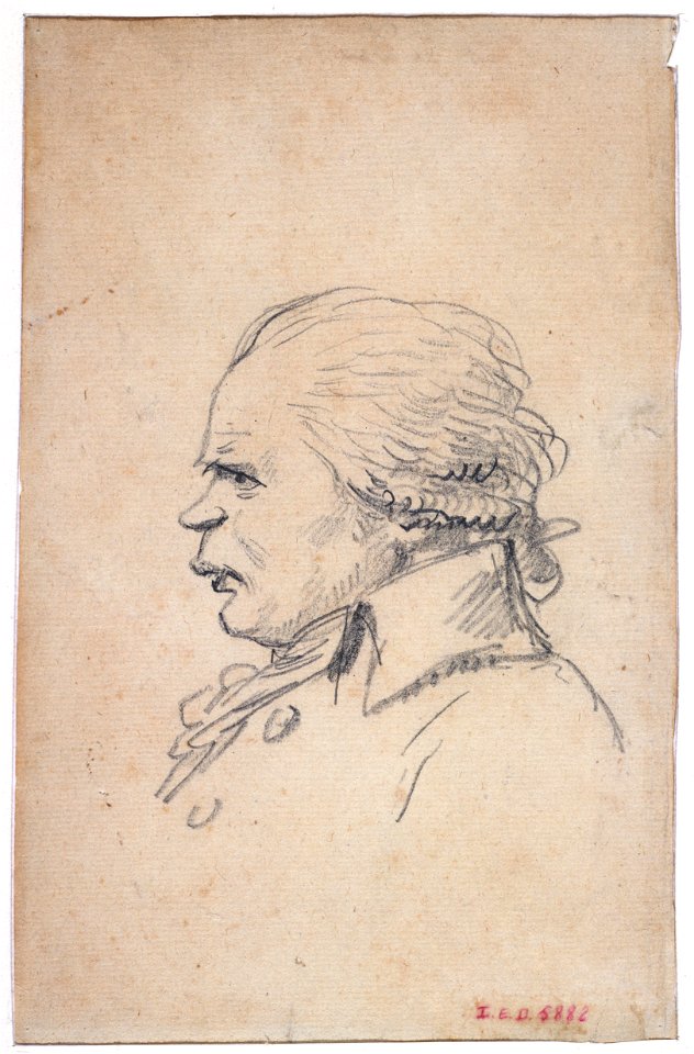 David - Portrait-charge de Danton (caricature), D.5882