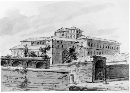 David - Palazzo Barberini, Rom, från baksidan, NMH 851969