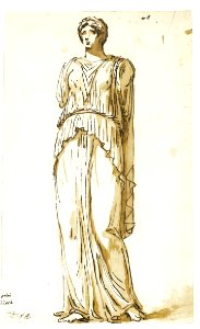 David - study of an antique statue of a standing woman, lot.343