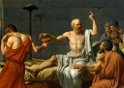 David - The Death of Socrates - detail2. Free illustration for personal and commercial use.