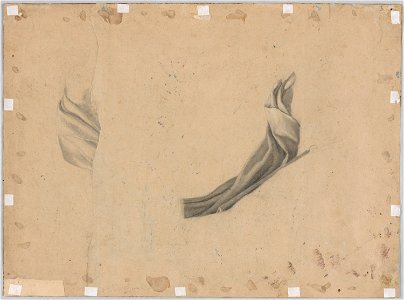 David - Two Drapery Studies for the Figure of Tatius (verso), 2019.841