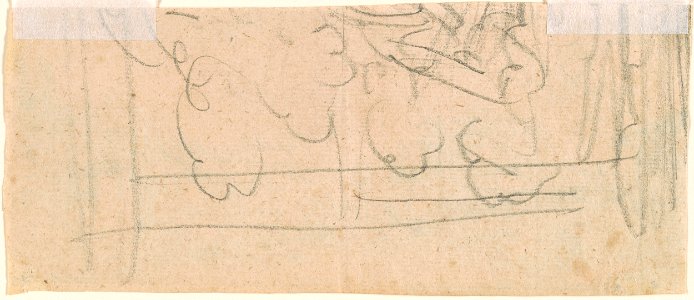 David - Verso Unidentified sketches, 1988.392
