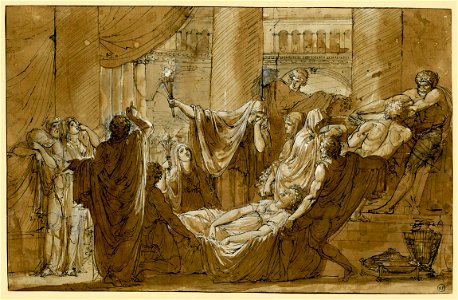 David - école de - recto Les funérailles d'une jeune femme, 864.2.61