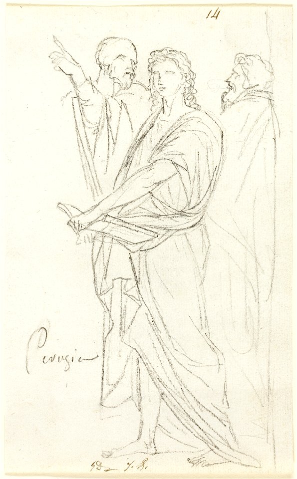 David - Sketch of Three Classical Figures, 1961.393.22