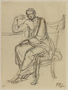 David - Étude pour Les Licteurs rapportent à Brutus les corps de ses fils, 1897-04