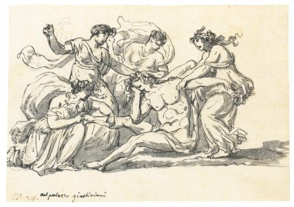 David - The Death of Pentheus, lot.339. Free illustration for personal and commercial use.