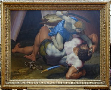 David and Goliath by Daniele da Volterra (Louvre INV 566) recto 01