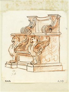 David - Study of a Roman Curule, E.4787-1960