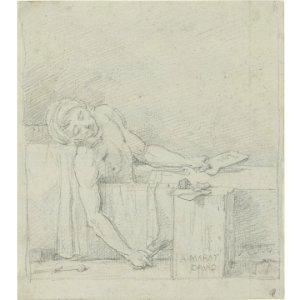 David - the death of marat, lot.108. Free illustration for personal and commercial use.