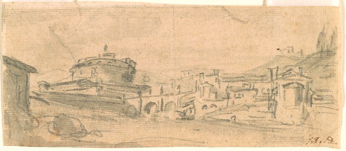 David - View of Castel Sant'Angelo, 1988.392