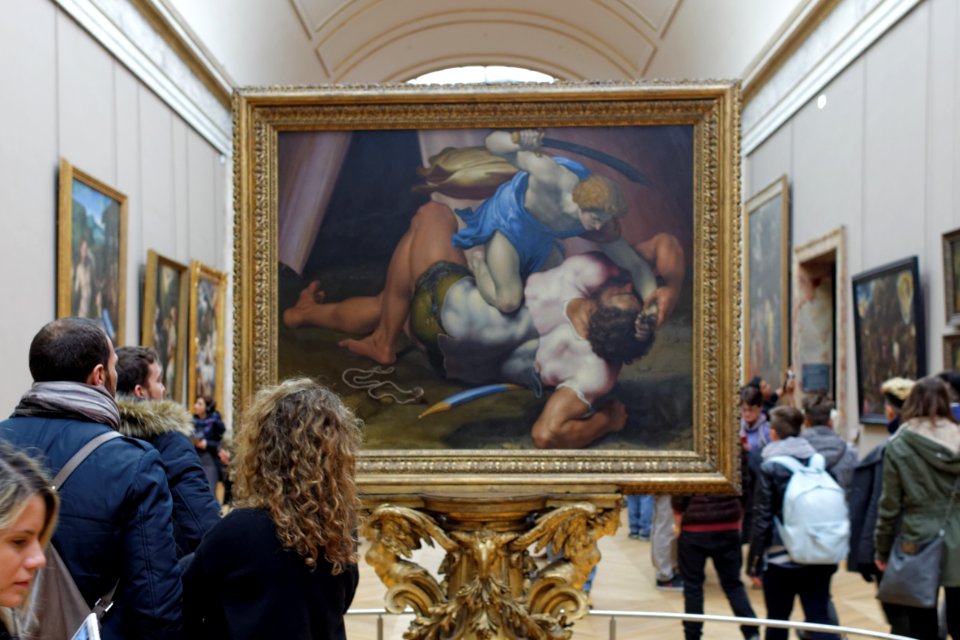 David and Goliath by Daniele da Volterra (Louvre INV 566) 05