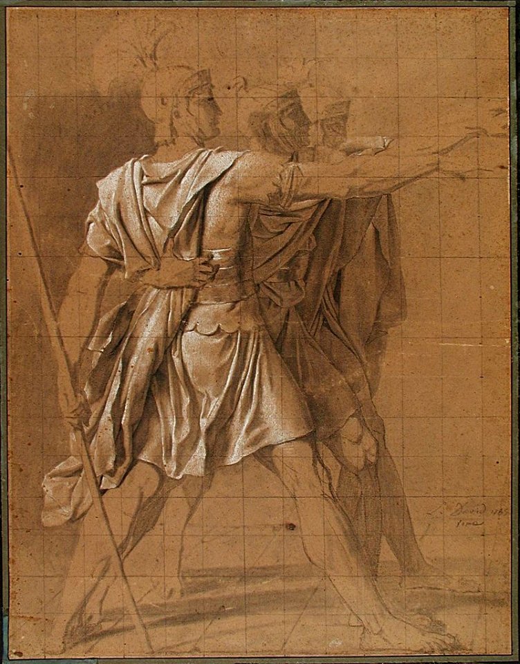David - Étude pour Le Serment des Horaces, inv. 1889, NI-512-01