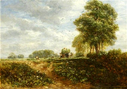 David Cox the elder (1783-1859) - Carrying Vetches - 22846 - National Trust. Free illustration for personal and commercial use.