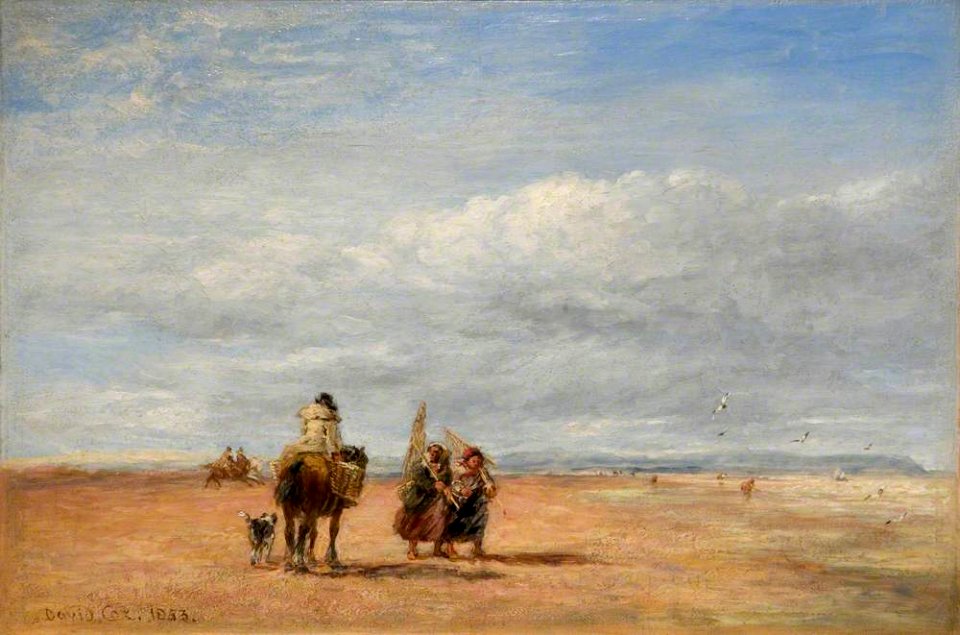 David Cox the elder (1783-1859) - The Shrimpers - 1885P2511 - Birmingham Museums Trust