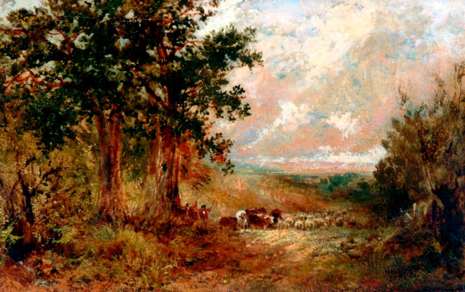 David Cox (II) - A Warwickshire Lane