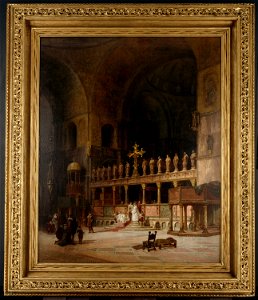 David Dalhoff Neal - Interior of St. Mark's, Venice - 1887.232 - Art Institute of Chicago