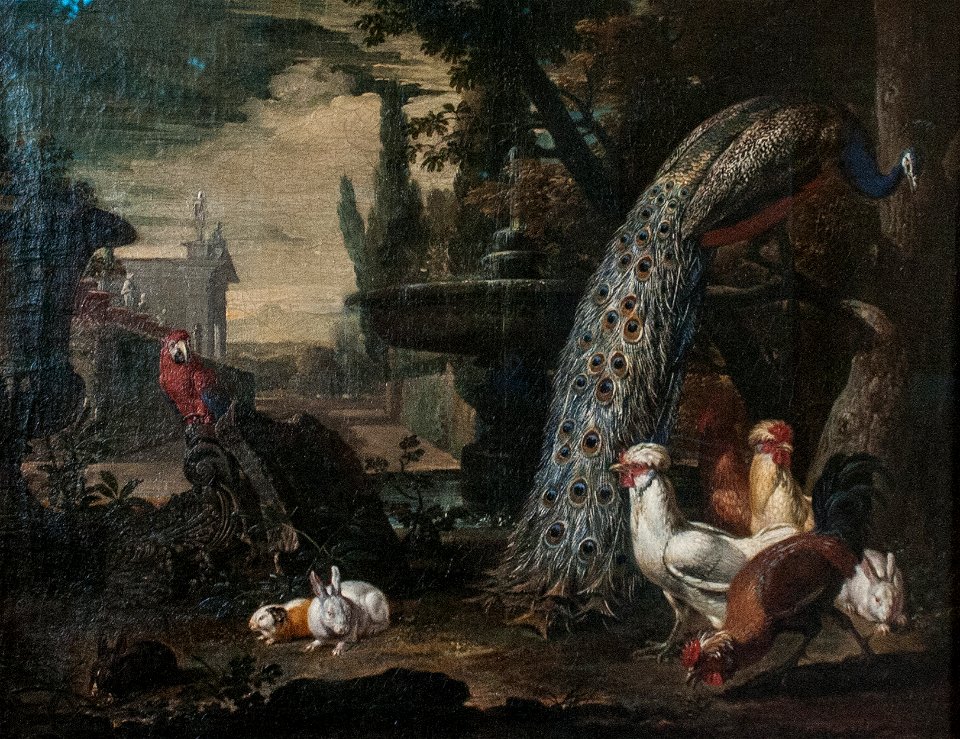 David de Coninck - Animals in a Garden