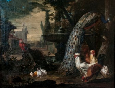 David de Coninck - Animals in a Garden