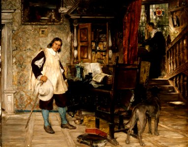 David Dalhoff Neal - Oliver Cromwell of Ely Visits Mr. John Milton - 1978.615 - Museum of Fine Arts