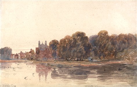 David Cox - Eton from the Thames - Google Art Project