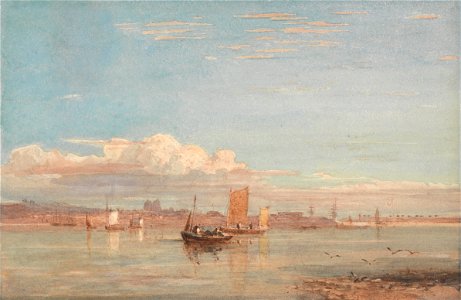 David Cox - Greenwich Hospital from Woolwich Reach - Google Art Project