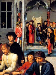 David Diptych The Judgment of Cambyses detail 5
