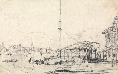 David Cox - A View of the Scheldt - Google Art Project