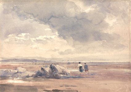 David Cox - On Lancaster Sands, Low Tide - Google Art Project
