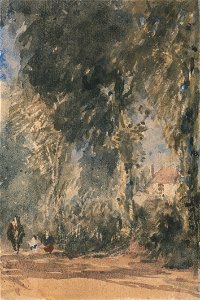 David Cox - The Abbey Gates Looking to Greenfield House - Google Art Project
