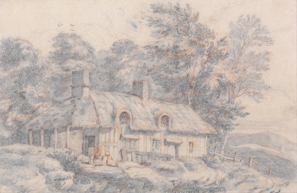 David Cox - Cottage in Herefordshire - Google Art Project