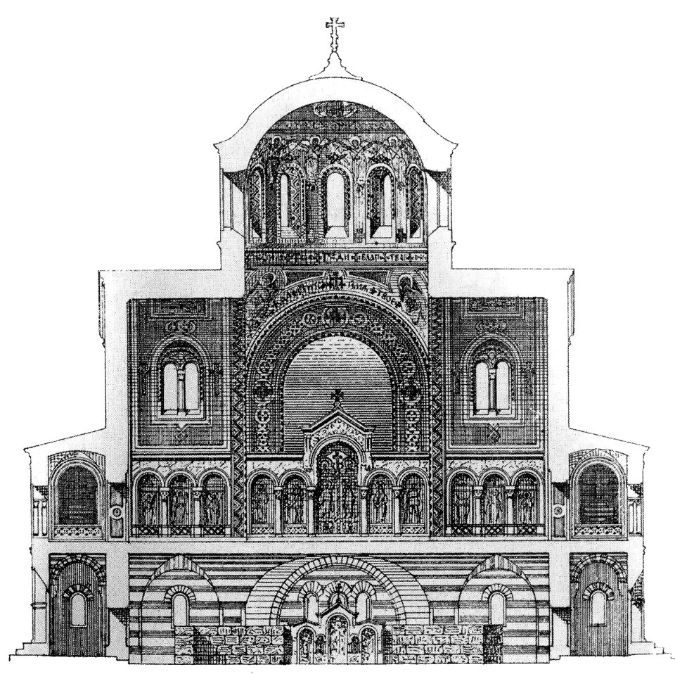 David Grimm, Chersonesos cathedral cutaway NS 1859