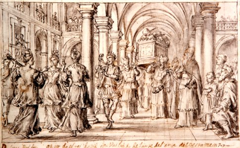 David danzando ante el Arca de la Alianza - Lucas Valdés