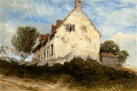 David Cox the elder (1783-1859) - A Cottage on a Hillside - 584346 - National Trust. Free illustration for personal and commercial use.