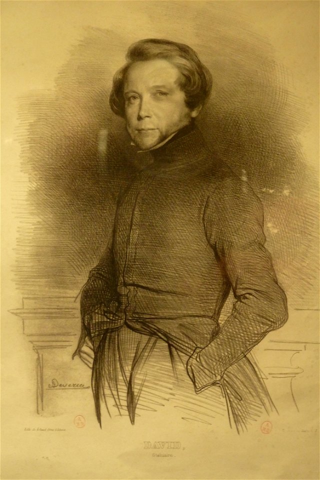 David d'Angers par Achille Devéria