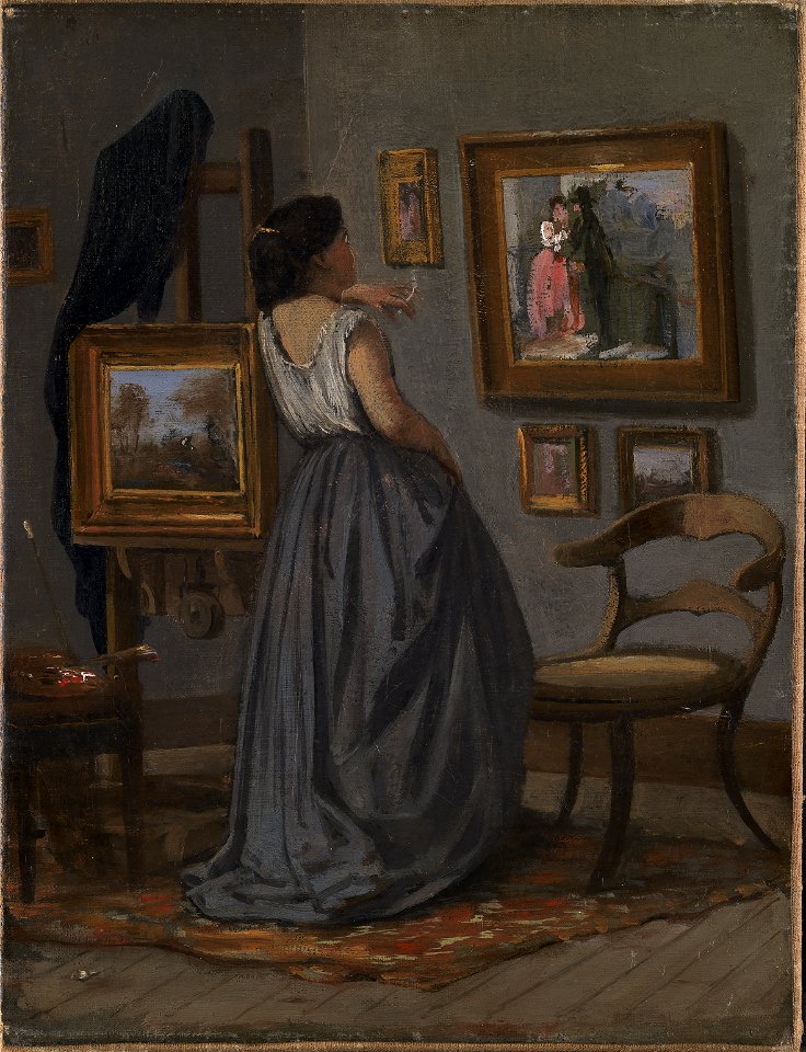 David Jacobsen - A Lady in the Studio - KMS7232 - Statens Museum for Kunst