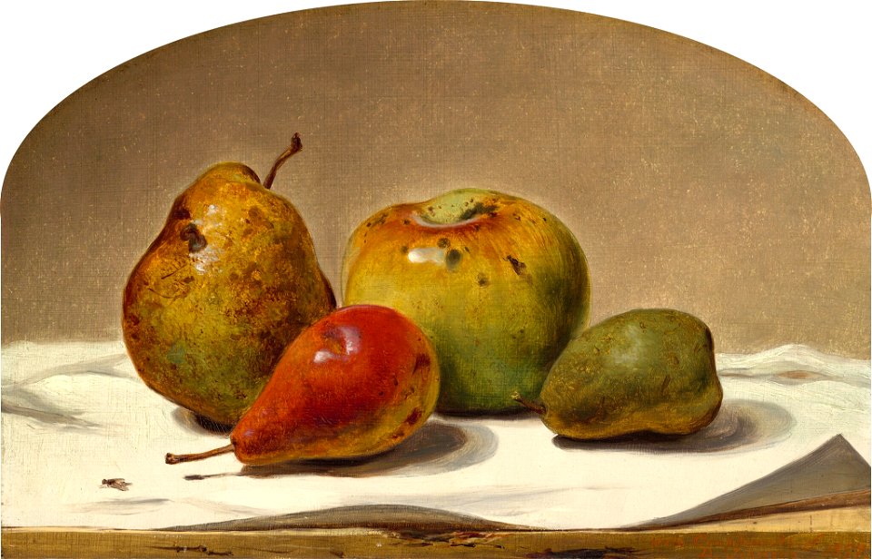 David Johnson - Three Pears and an Apple - 2003.152.1 - National Gallery of Art