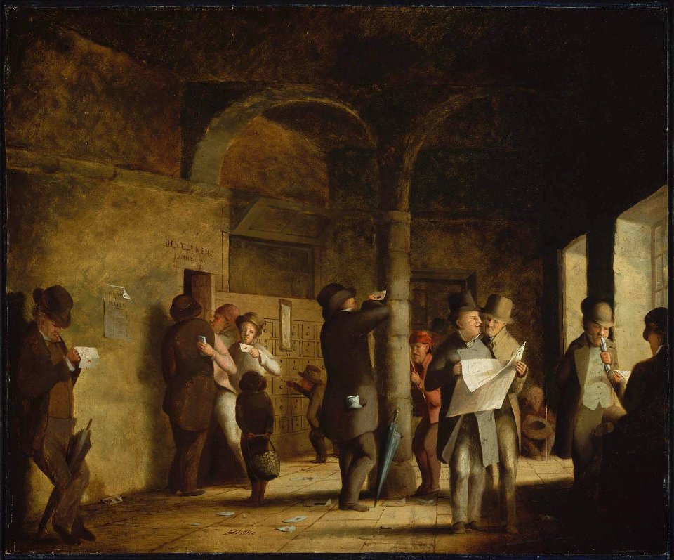 David Gilmour Blythe - In the Pittsburgh Post Office - 46.849 - Museum of Fine Arts