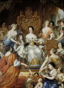 David Klöcker Ehrenstrahl - Allegori över änkedrottning Hedvig Eleonoras förmyndarregering - NMDrh 125 - Nationalmuseum