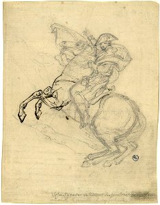 David etude pour le Bonaparte musée Fabre 1