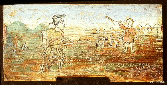 David in Goljat (panjska končnica, 1889)