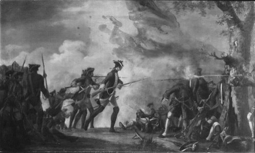 David Morier (1705^-70) - An Engagement between French Troops and a Detachment of the Dutch Free Company - RCIN 406885 - Royal Collection