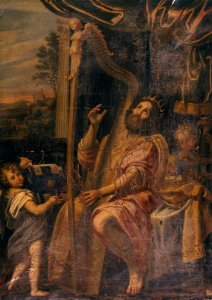 David jouant de la harpe - anonyme - musée d'art et d'histoire de Saint-Brieucb