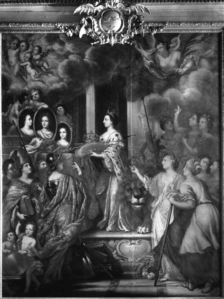 David Klöcker Ehrenstrahl - Allegori över rikets befästande genom tronarvingar - NMDrh 129 - Nationalmuseum