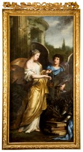 David Klöcker Ehrenstrahl - Konung Karl XI-s uppfostran. Allegori - NMDrh 27 - Nationalmuseum