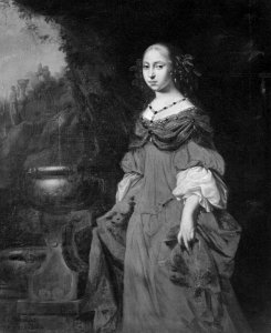 David Klöcker Ehrenstrahl - Anna Dorotea, 1640-1713, prinsessa av Holstein-Gottorp, abbedissa i Quedlingburg - NMGrh 1336 - Nationalmuseum. Free illustration for personal and commercial use.