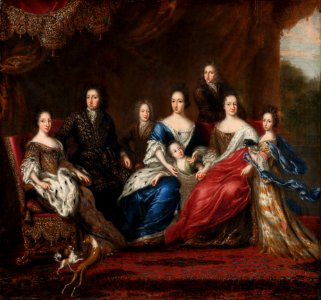 David Klöcker Ehrenstrahl - Charles XI’s family with relatives from the duchy Holstein-Gottorp - Google Art Project
