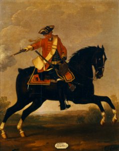 David Morier (1705^-70) - Private, 1st Royal Dragoons, 1751 - RCIN 405604 - Royal Collection